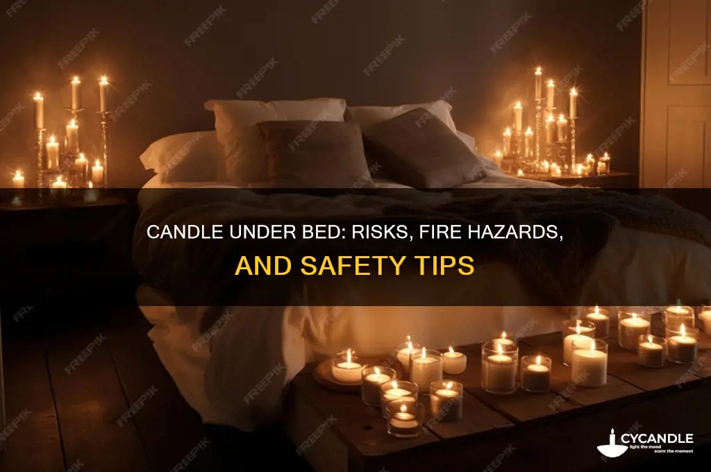 what happens if you put a candle under a bed
