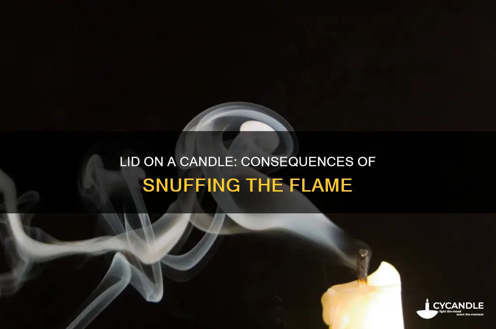 what happens if you put a lid on a candle