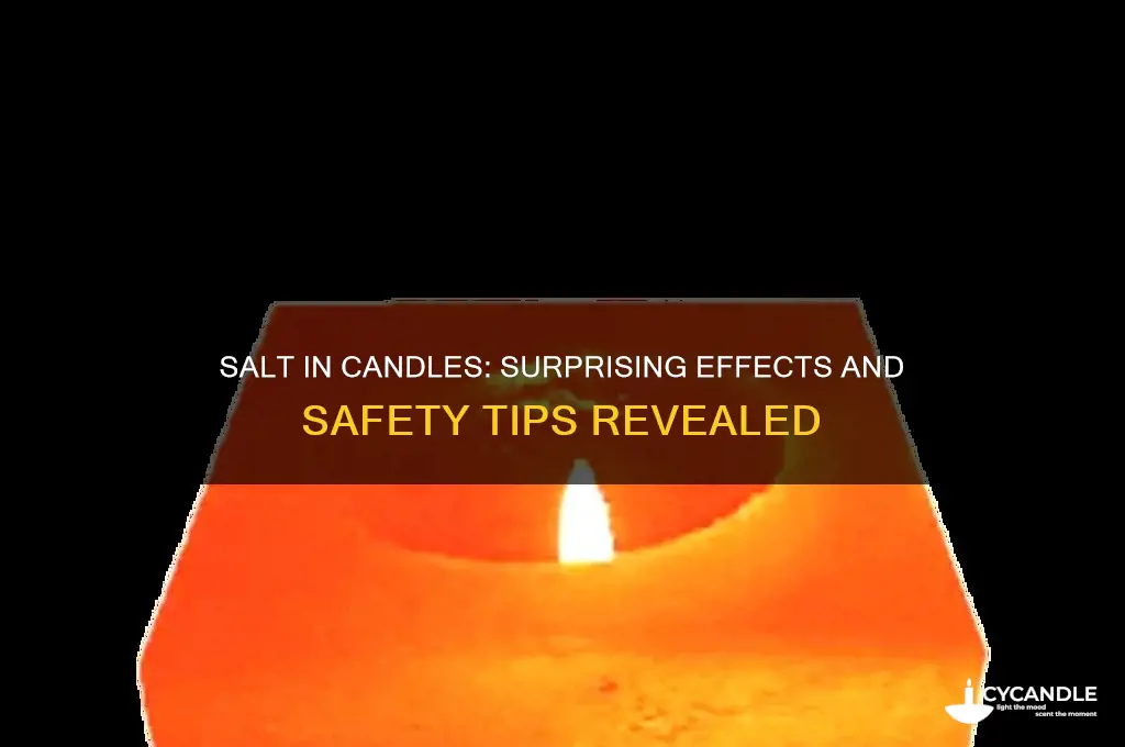 what happens if you put salt in a candle
