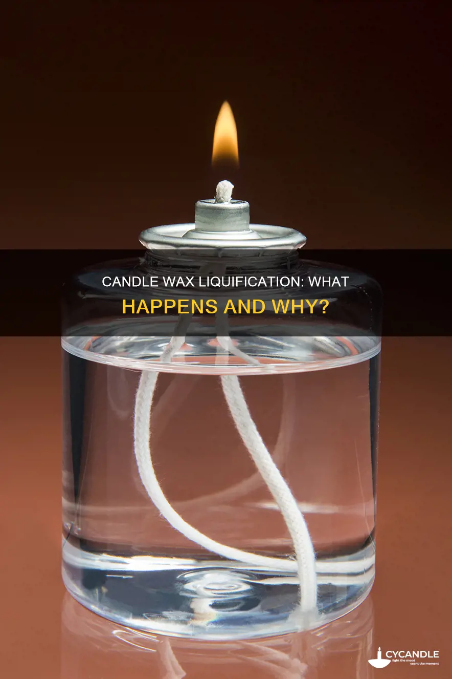 what happens if your whole candle turns liquid