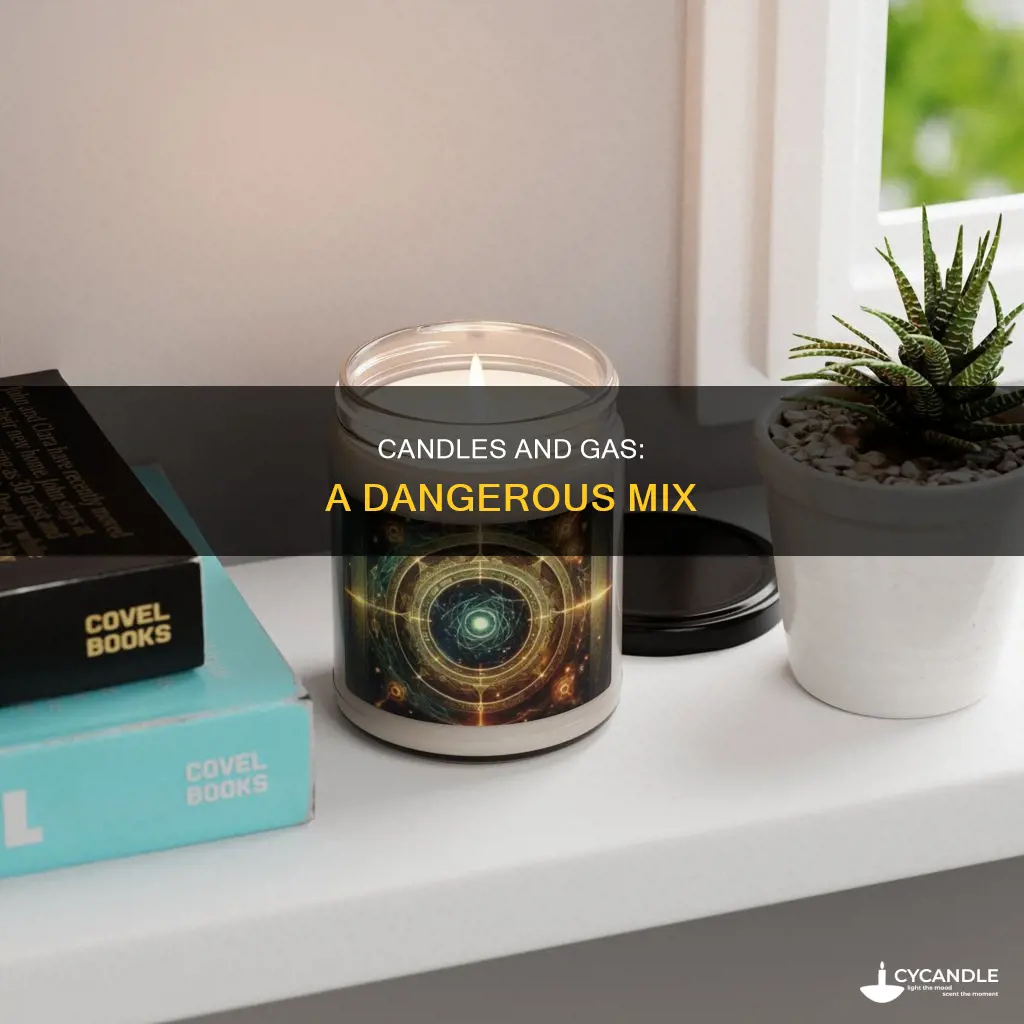 what happens to candle if gas is present