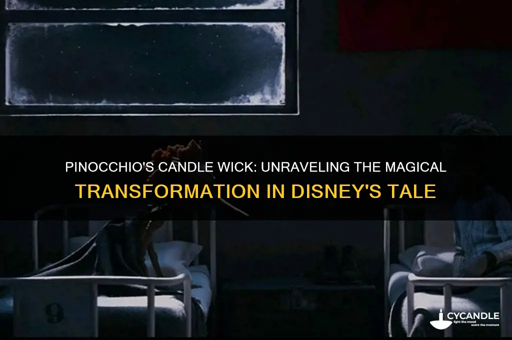 what happens to candle wick in pinocchio