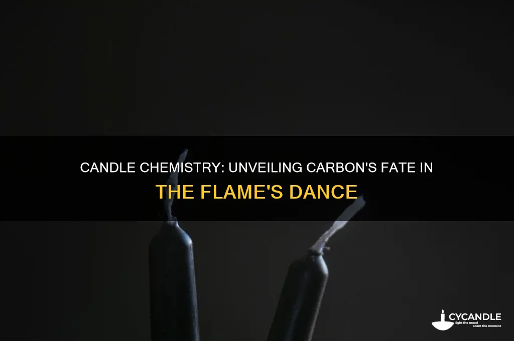 what happens to carbon when a candle burns