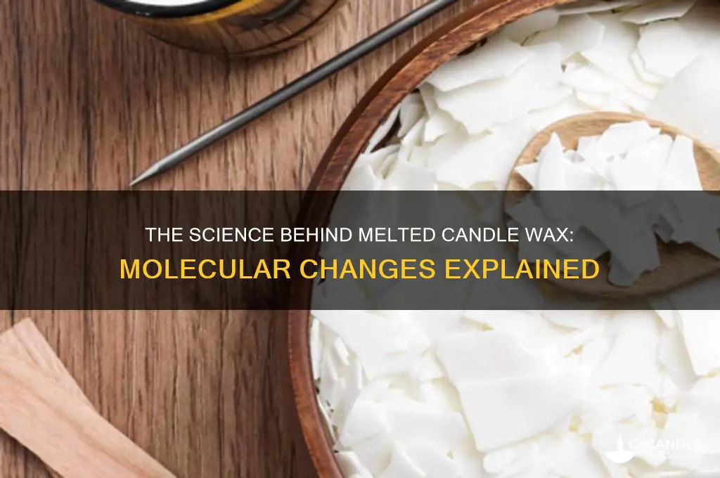 what happens to melted candle wax molecule