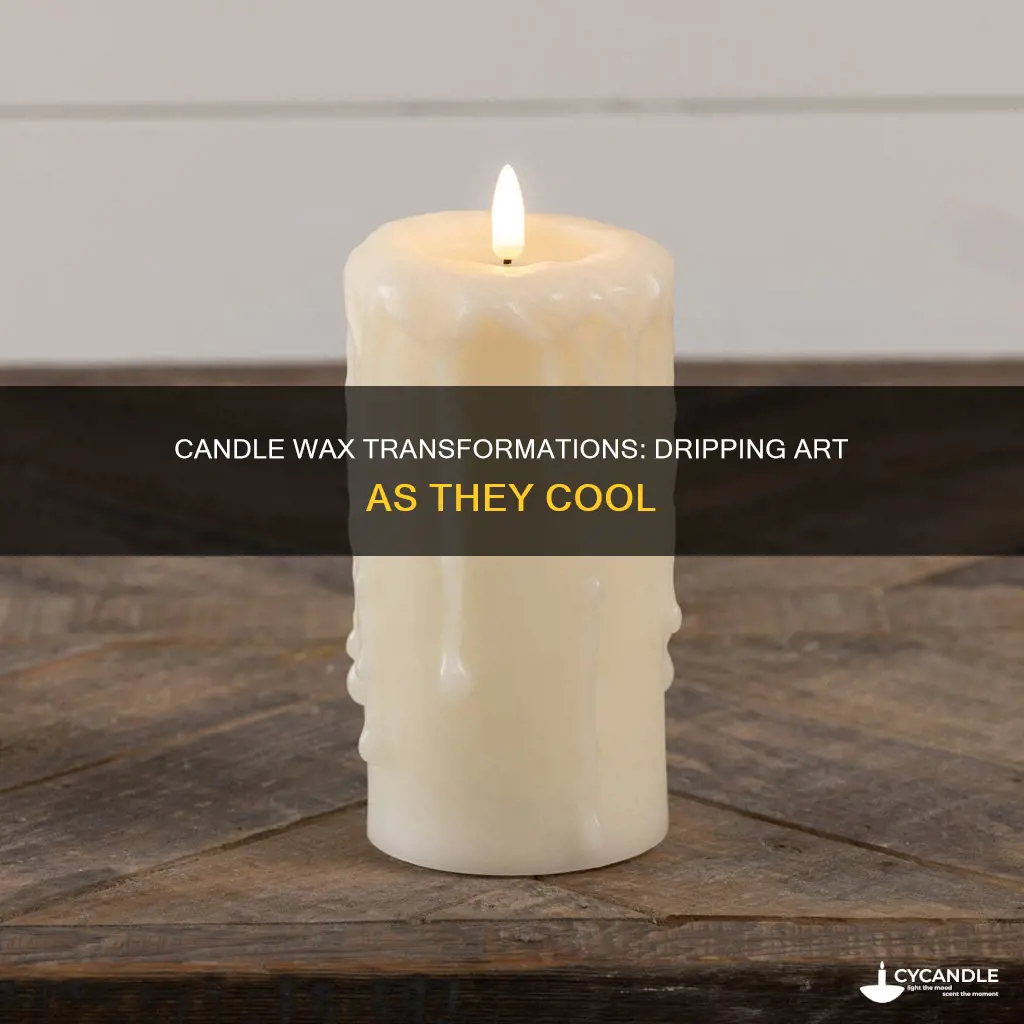 what happens to the candle dripping as they cool