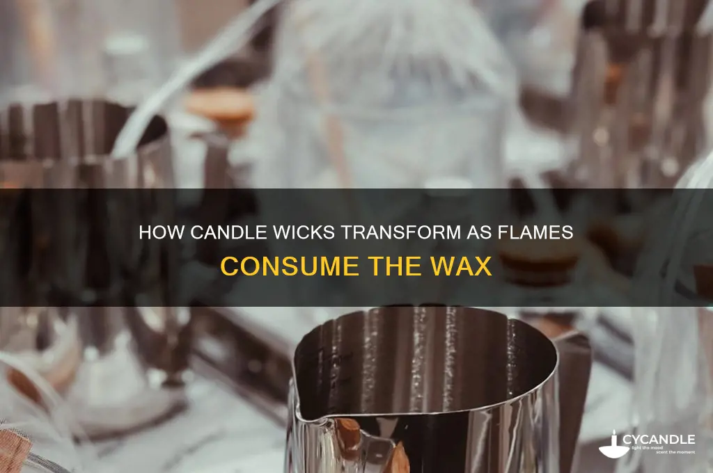 what happens to the wick when a candle burns