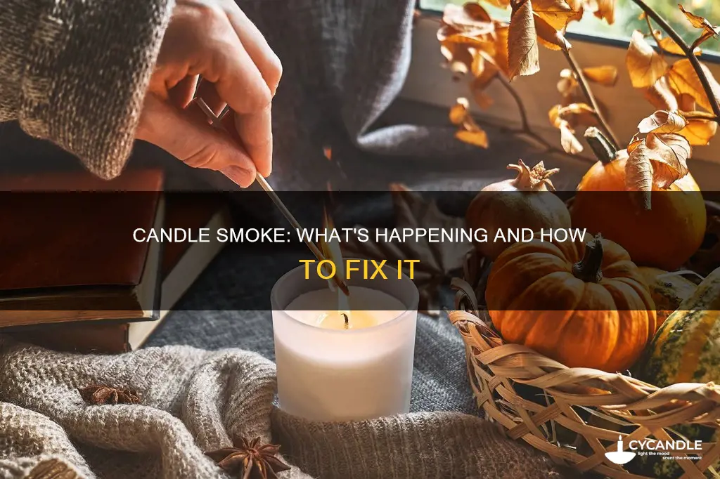what happens when candle gives off smoke