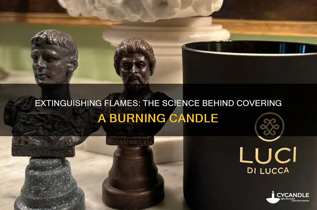 what happens when we cover a burning candle
