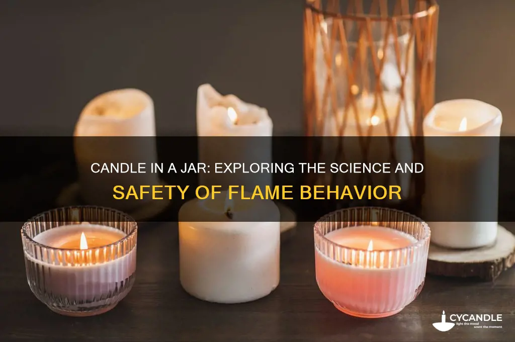 what happens when you put a jar over a candle