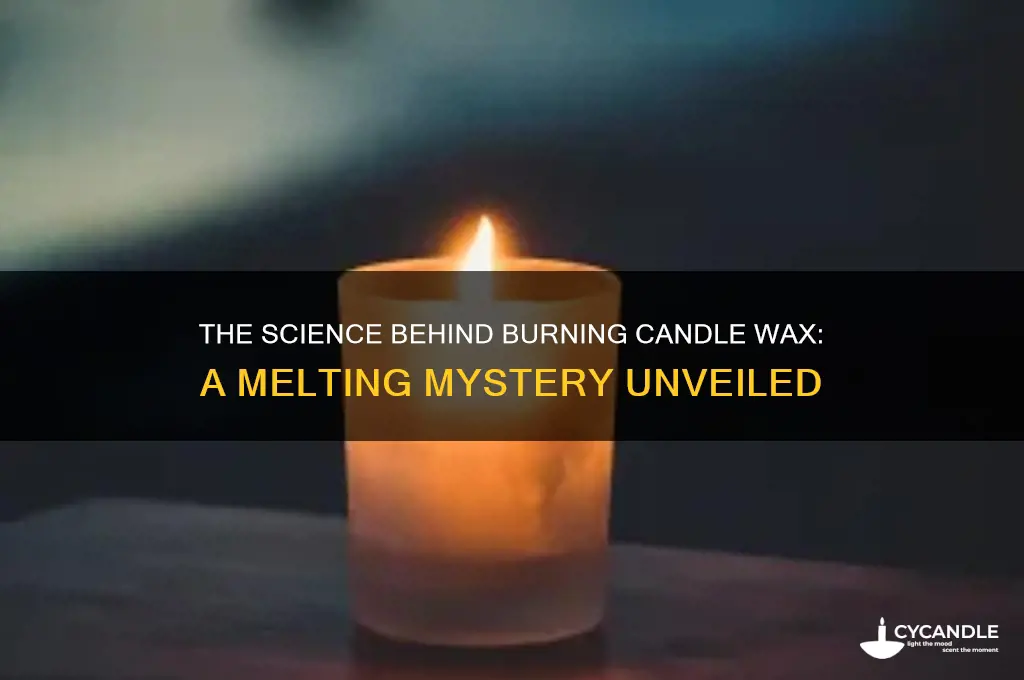 what happpens to candle wax when it burns