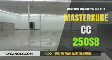 Masterkure CC 250SB Compatible Hard Wax Options for Concrete Surfaces