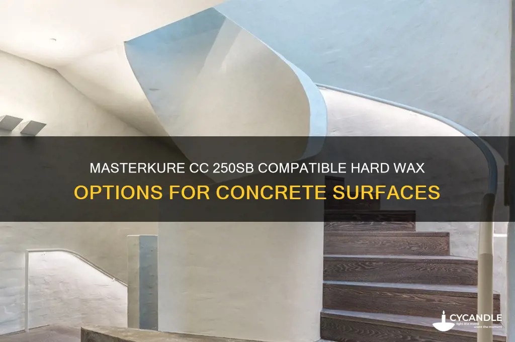 what hard wax can you use with masterkure cc 250sb