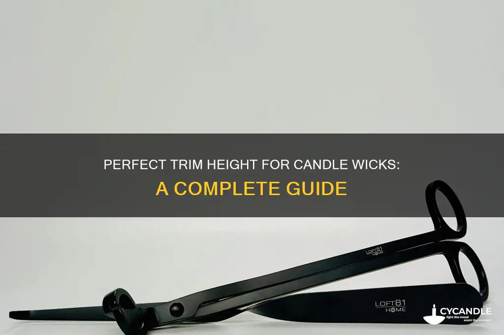 what heigbt should i trim a candle wick