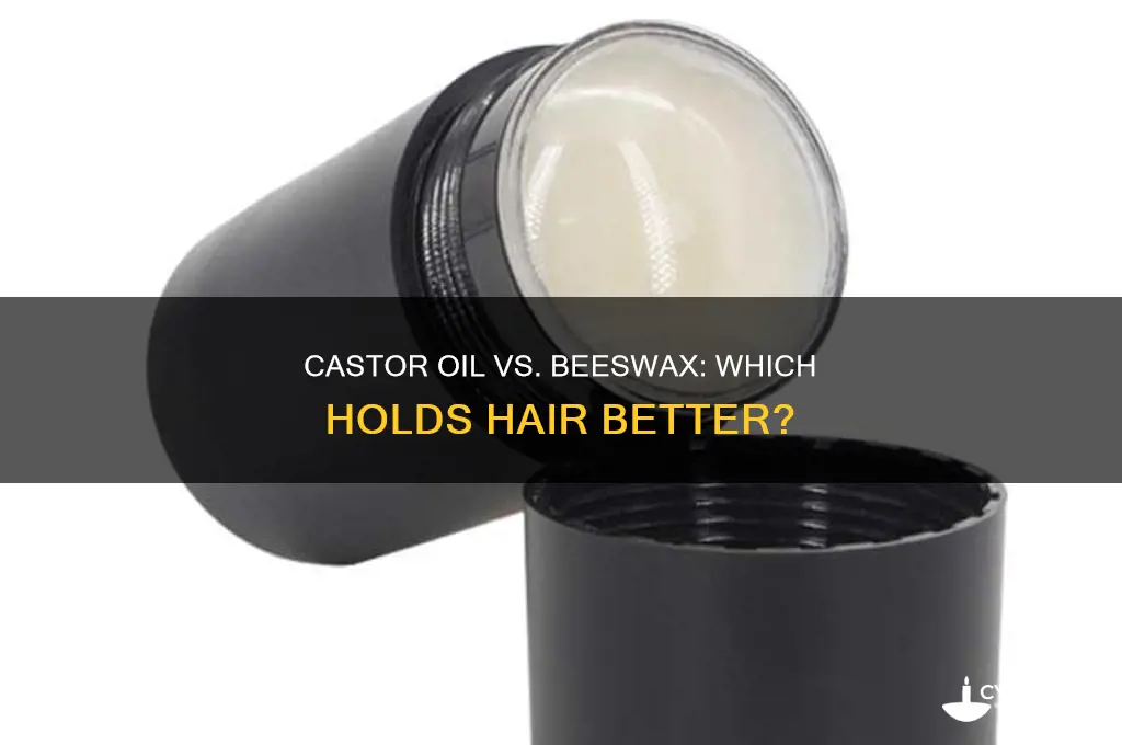 what holds hair better castor oil or beeswax