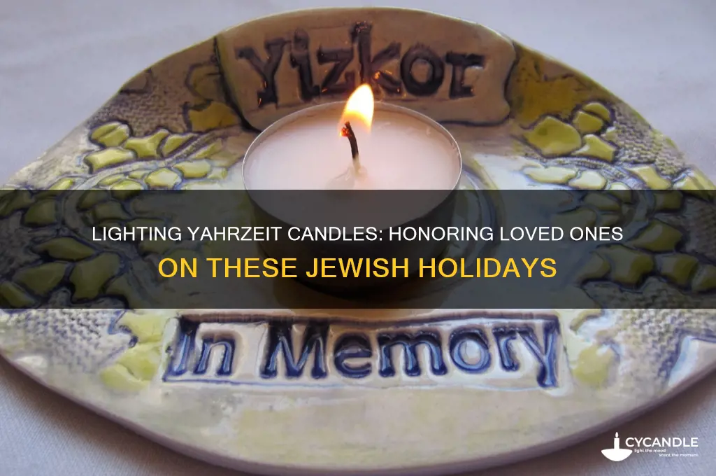 what holidays do you light yahrzeit candles