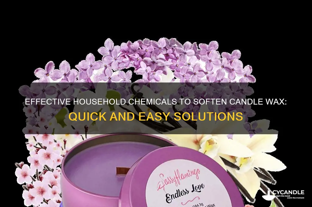 what household chemical will soften candle wax
