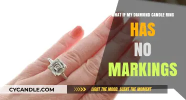 Unmarked Diamond Candle Ring: What It Means and What to Do