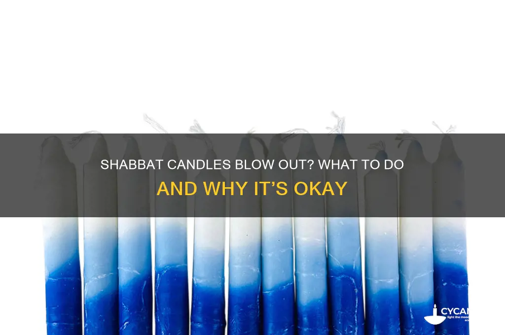 what if my shabbat candles blow out