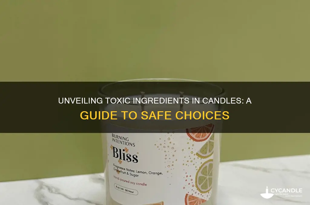 what in candles are toxic