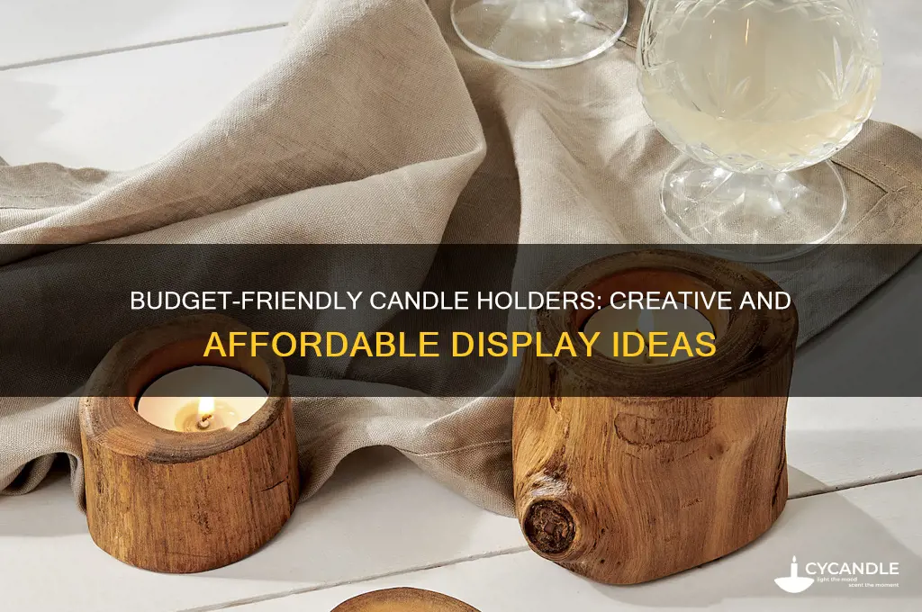 what inexpensive things to place candles on