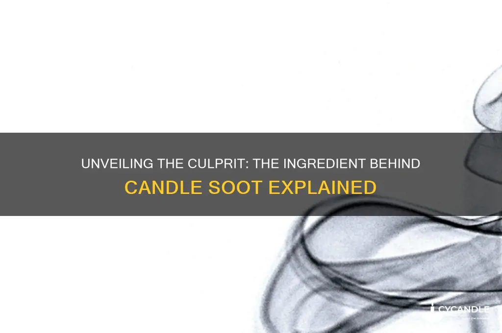 what ingredient causes candle soot
