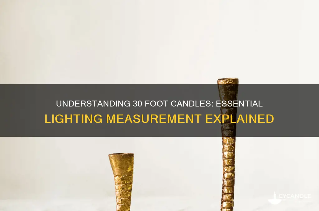 what is 30 foot candles