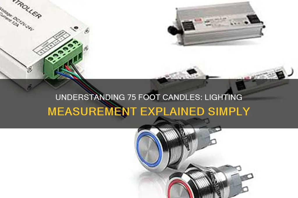 what is 75 foot candles
