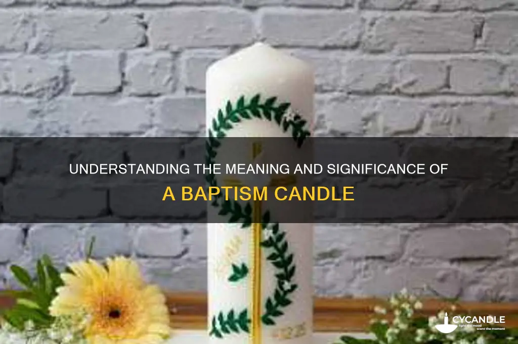 what is a baptism candle