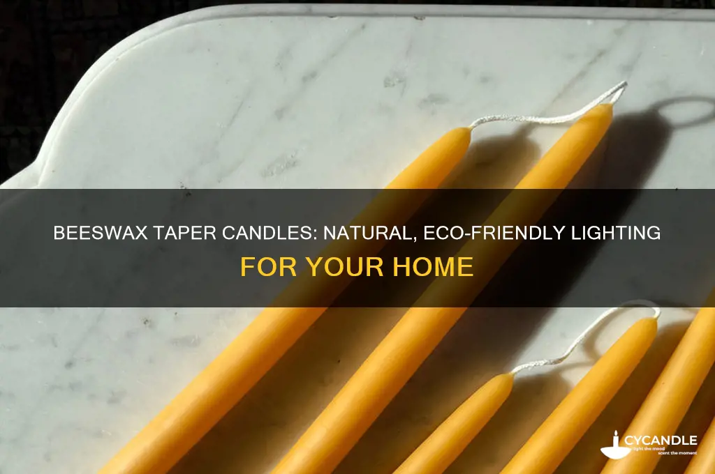 what is a beeswax taper candle