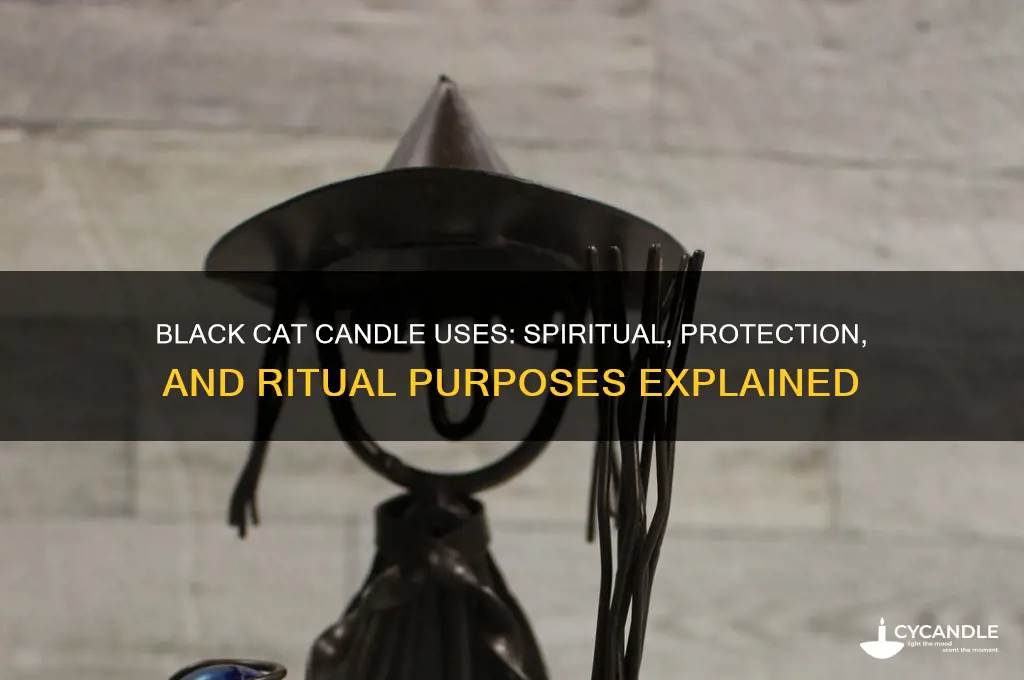 what is a black cat candle used for