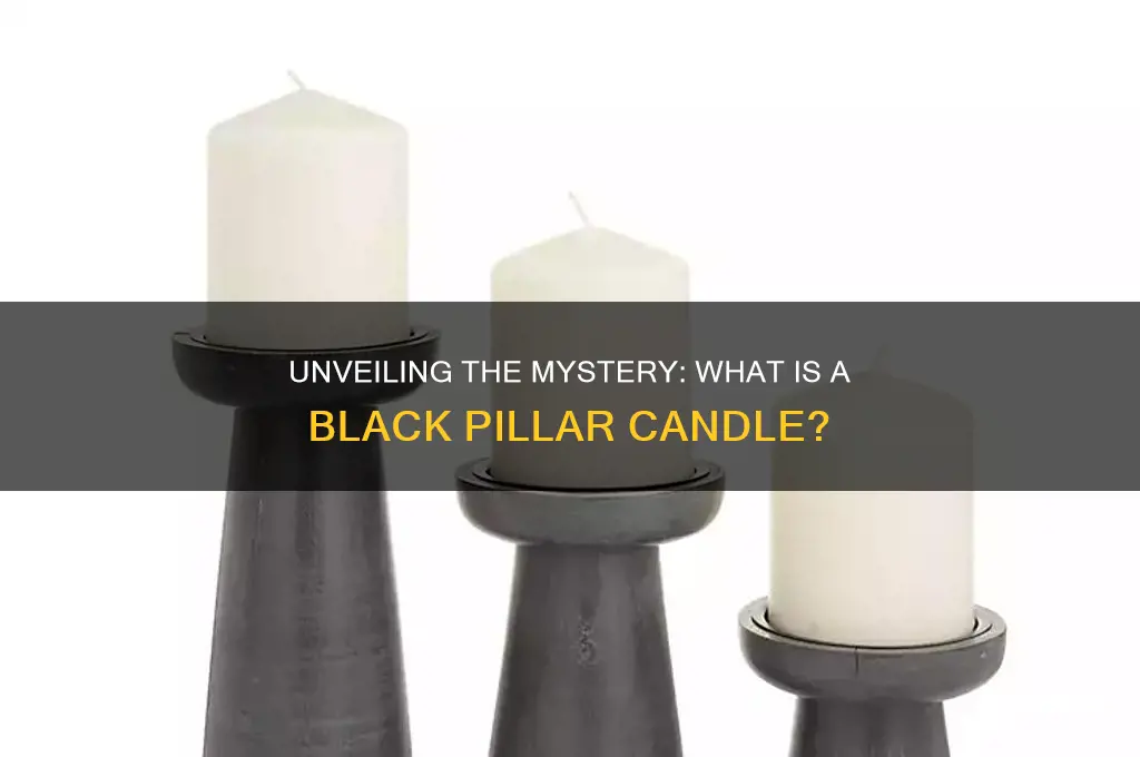 what is a black pillar candle