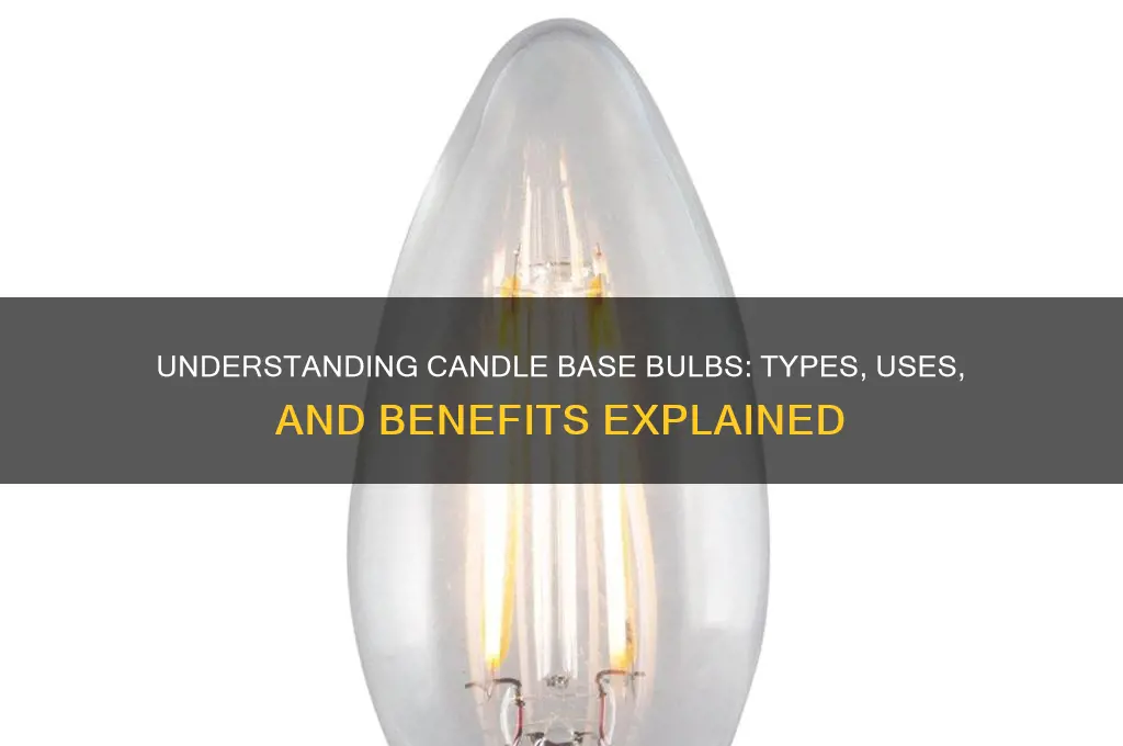 what is a candle base bulb