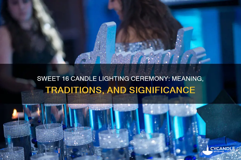 what is a candle lighting ceremony for a sweet 16