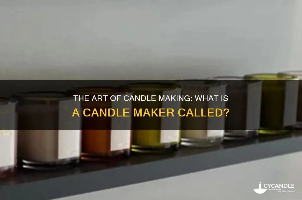 what is a candle maker called