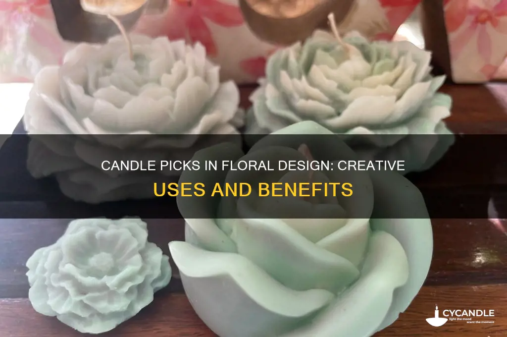 what is a candle pick used for in floral design