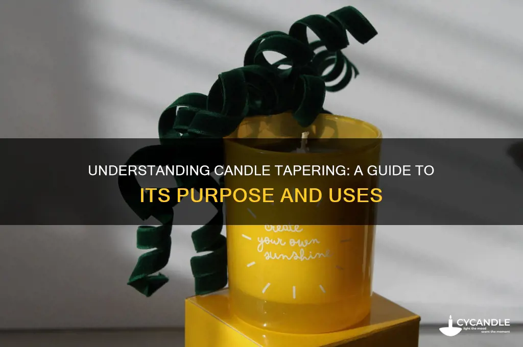 what is a candle taper