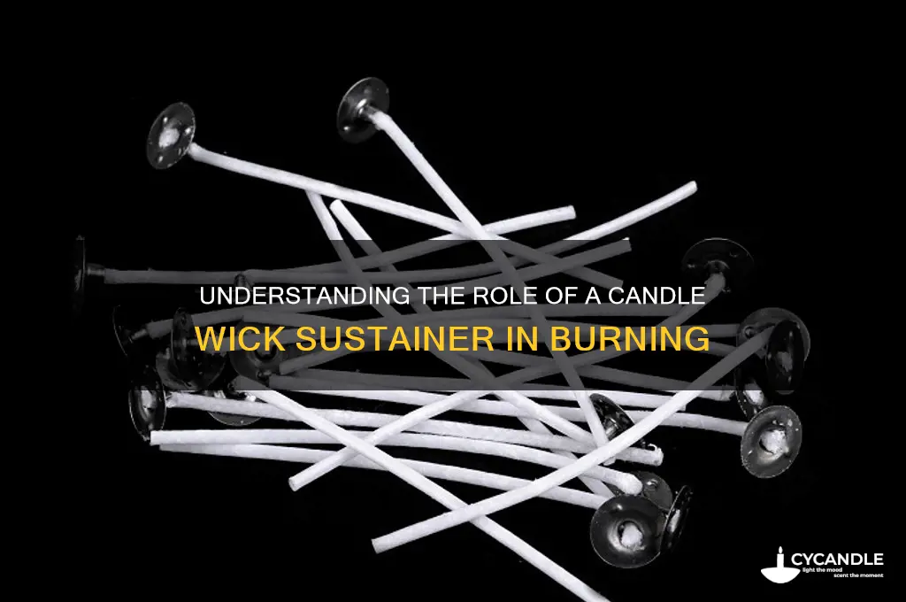 what is a candle wick sustainer