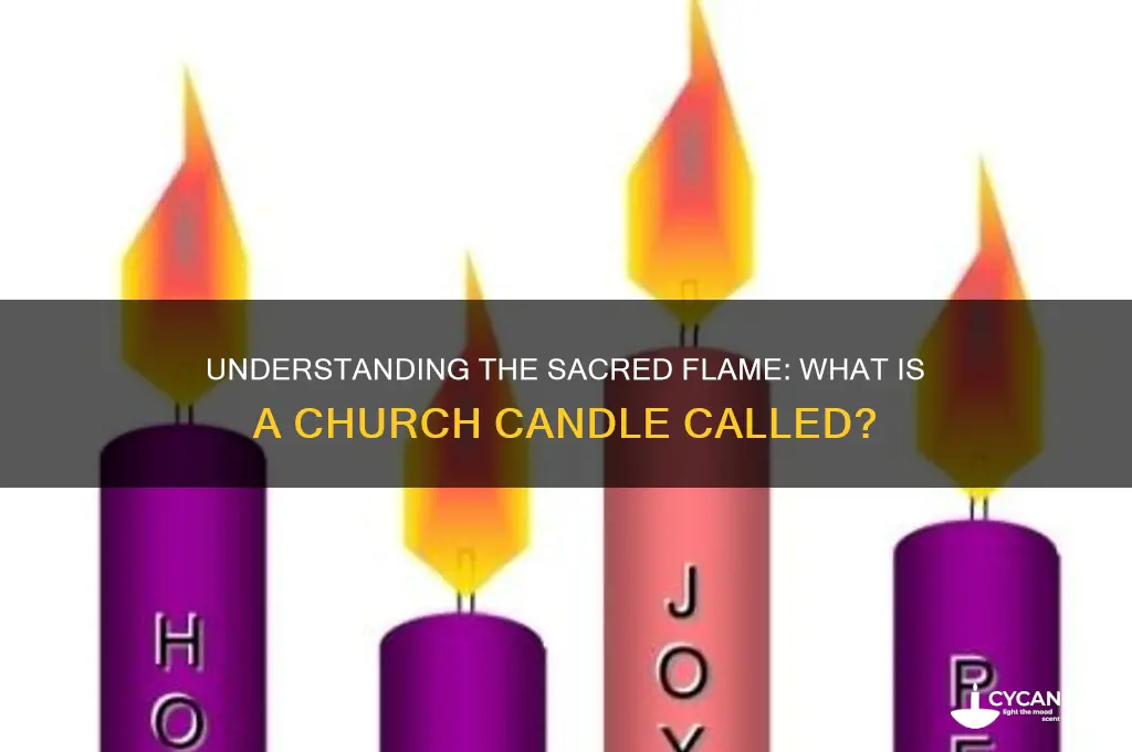what is a church candle called