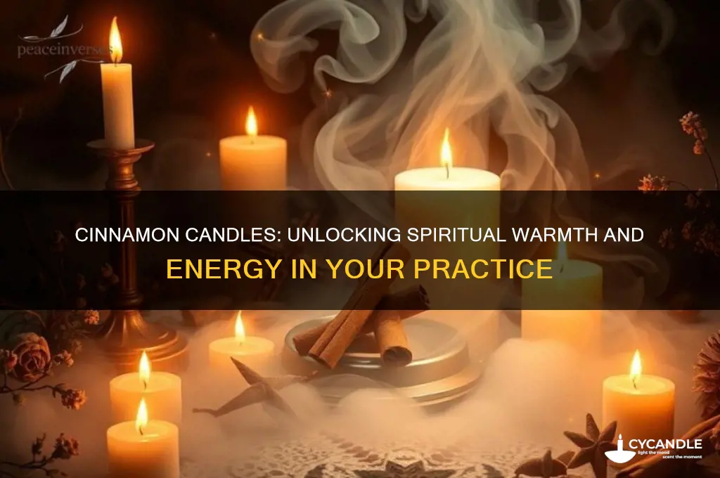 what is a cinnamon candle for spirituality