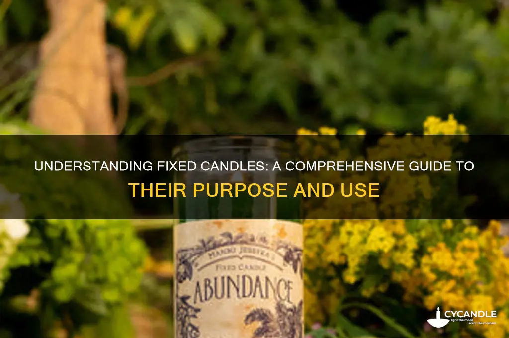 what is a fixed candle