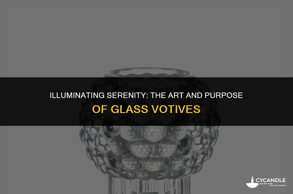 what is a glass votive