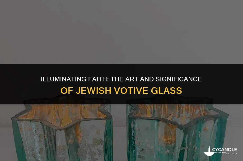 what is a jewish votive glass called