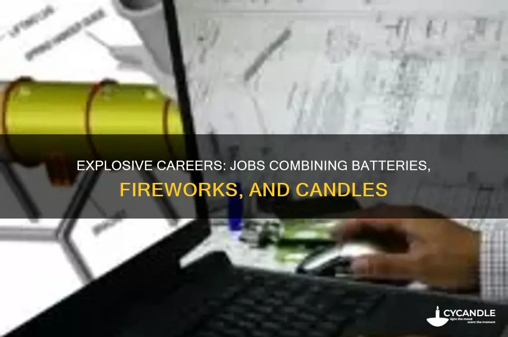 what is a job that envolves batteries fireworks and candles