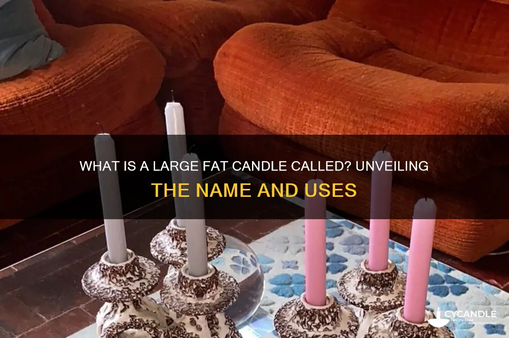 what is a large fat candle called