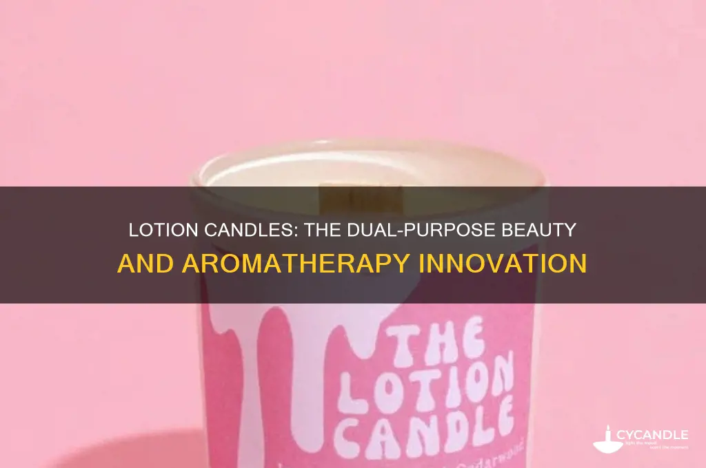what is a lotion candle