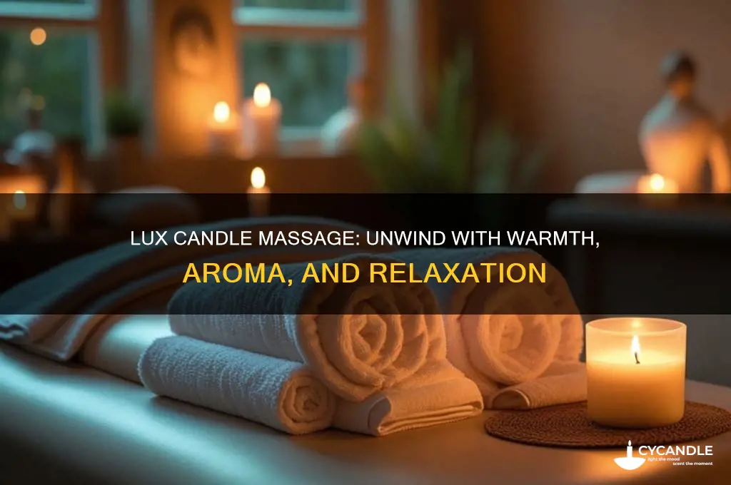 what is a lux candle massage