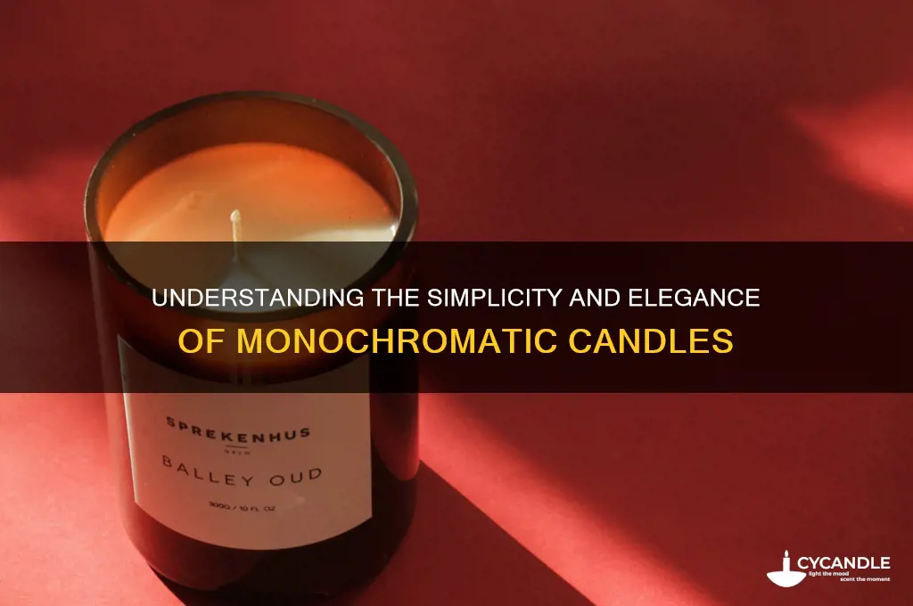 what is a monochrom candle