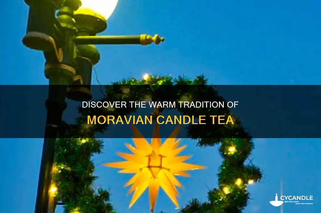 what is a moravian candle tea