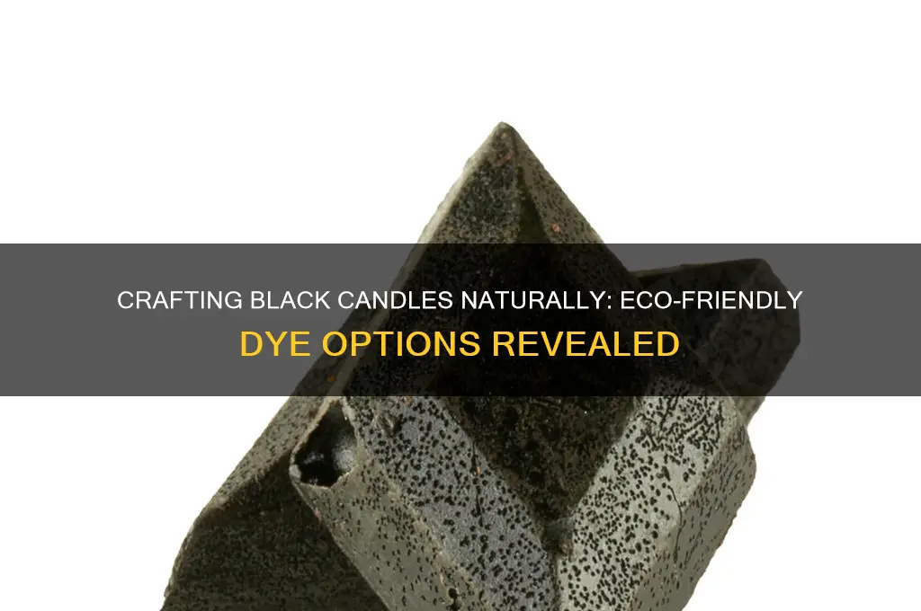 what is a natural option for making a black candle