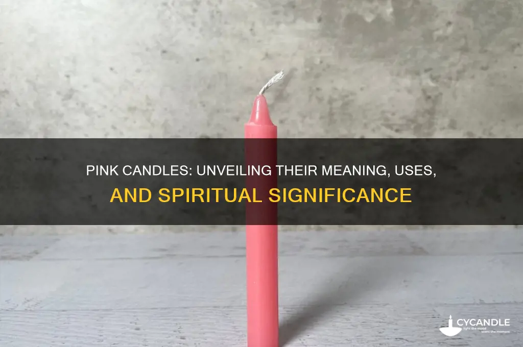 what is a pink candle for